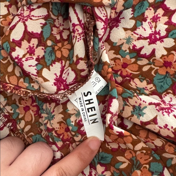 SHEIN Multicolor Floral Long Sleeve Dress - Picture 2 of 3